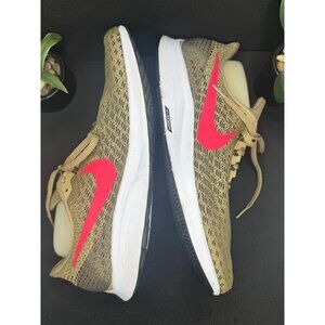 Nike Air Zoom Pegasus 35 Mens Running Shoes Beige & Bright Crimson